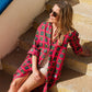 Shirt Dress in 'Splash of Orange'