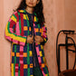 Quilted Overcoat in 'Sweet Shop'