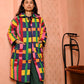 Quilted Overcoat in 'Sweet Shop'