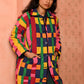 Quilted Overcoat in 'Sweet Shop'