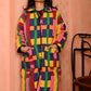 Quilted Overcoat in 'Sweet Shop'