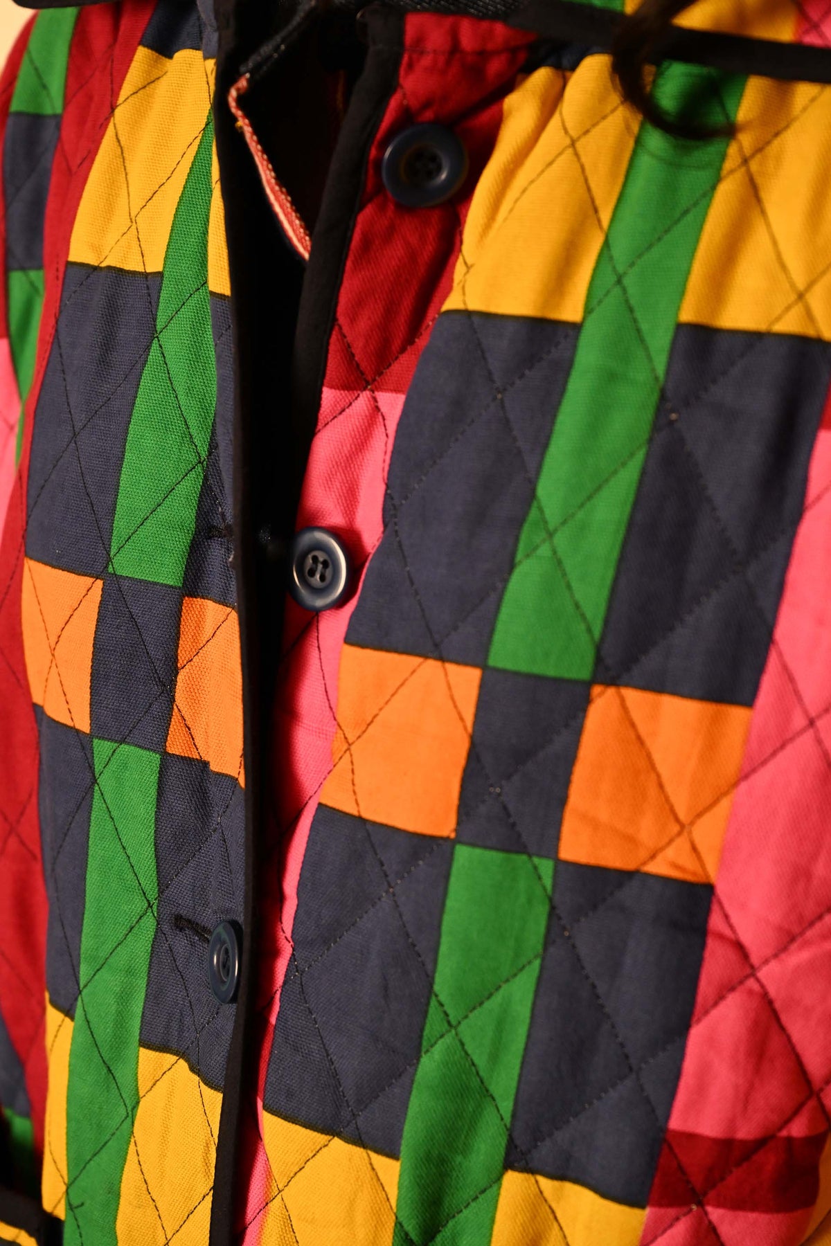 Quilted Overcoat in 'Sweet Shop'