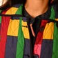 Quilted Overcoat in 'Sweet Shop'