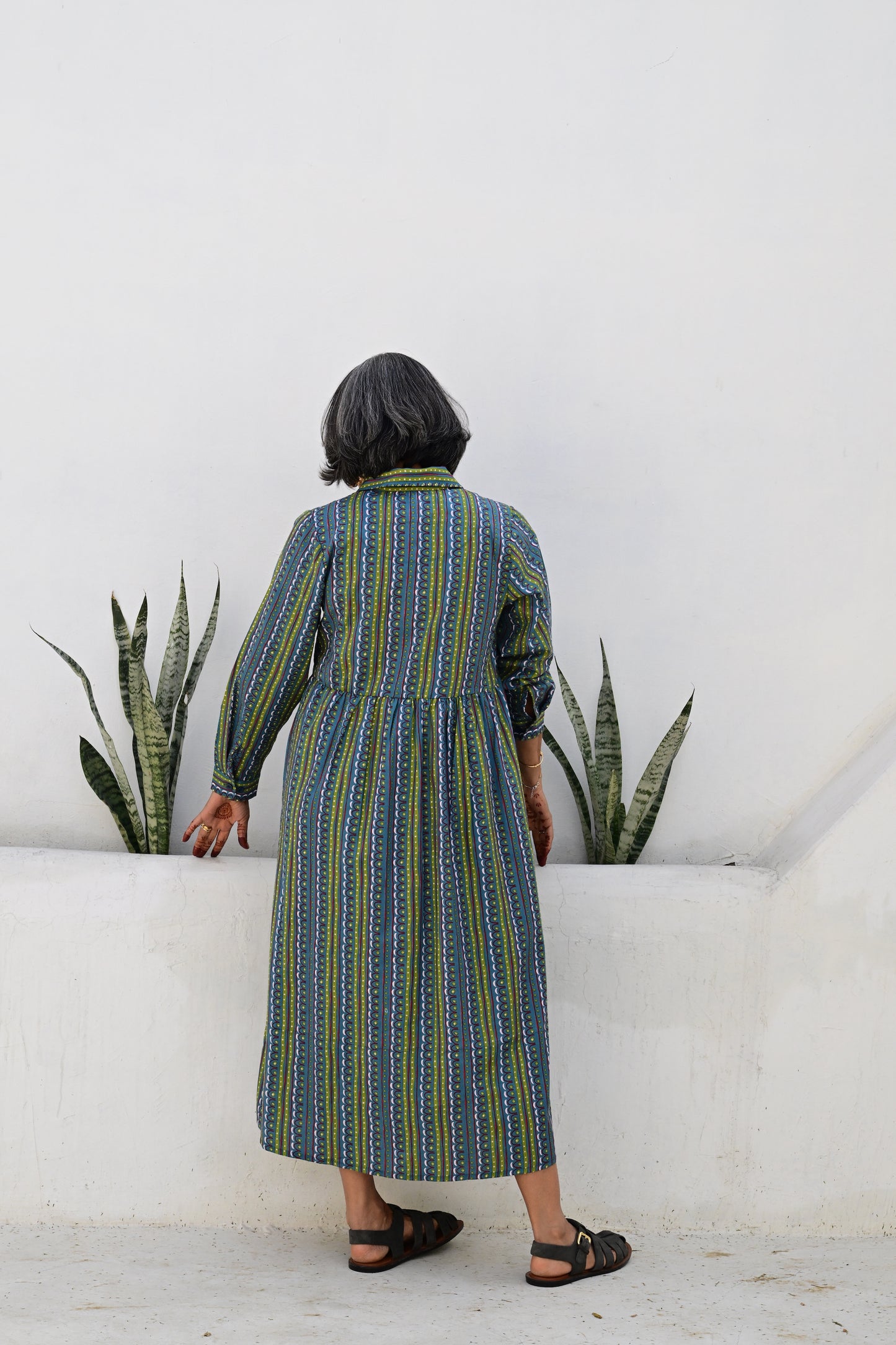 Jessie Dress in 'Teal Shangri La'