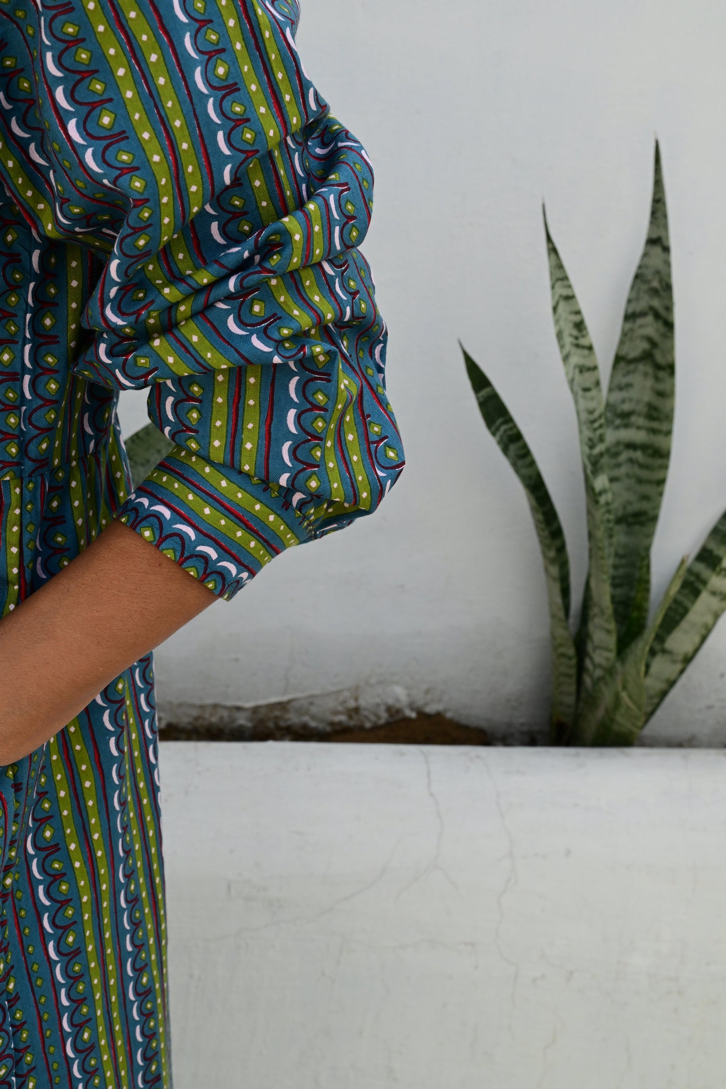 Jessie Dress in 'Teal Shangri La'