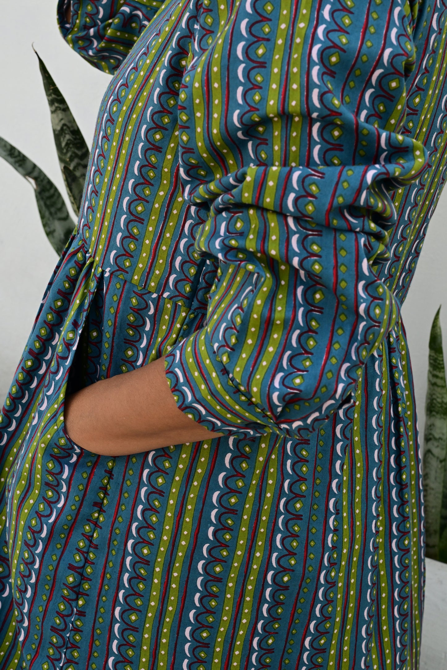 Jessie Dress in 'Teal Shangri La'