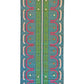 Runner Cotton Rug in 'Teal Shangri La'