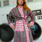 block printed fabric, indian blockprinting, housecoat, padded robe, dressing gown, colourful dressing gown, padded dressing gown, patchwork dressing gown, quilted robe, quilted dressing gown