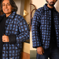 Day Jacket in 'Indigo Chess Set'