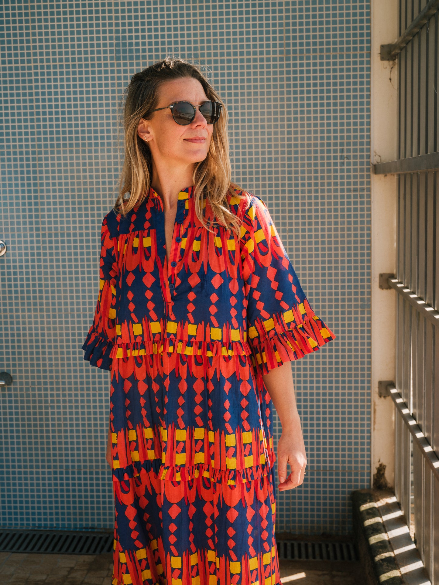 Frida Dress in 'Waterfall'