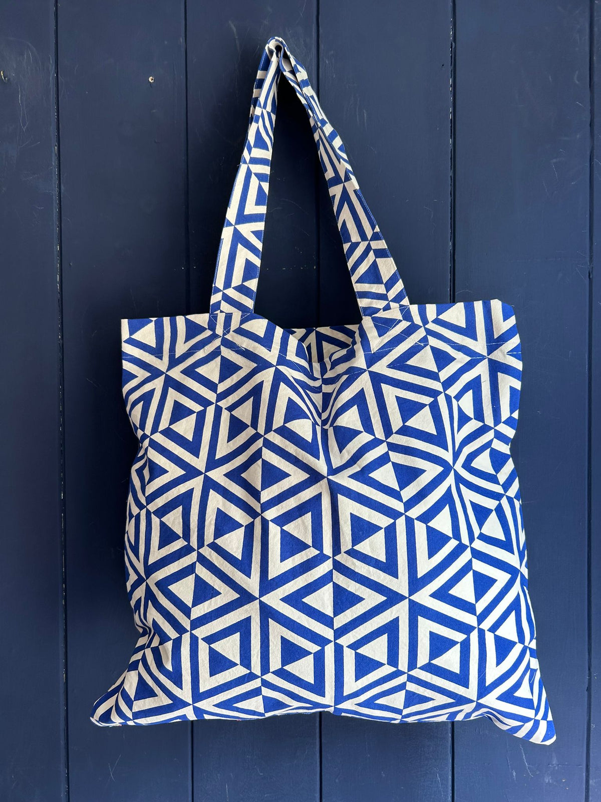 Giant Tote Bag in 'Blue Honeycomb'