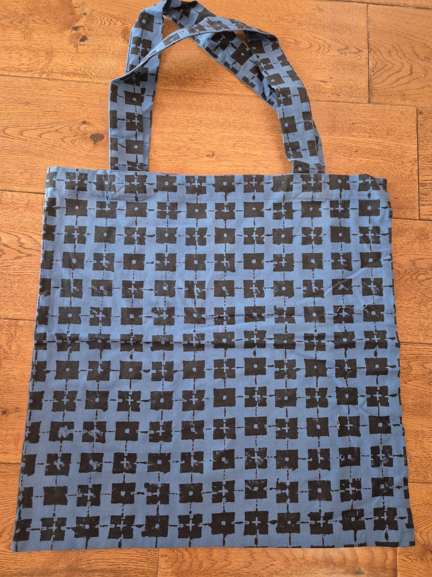 Giant Tote Bag in 'Blue Chess Set'