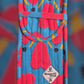Quilted Glasses Case - Blue Honey Heart