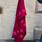 Wool Shawl in 'Burgundy Check' or 'Plum Check'
