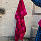 Wool Shawl in 'Burgundy Check' or 'Plum Check'