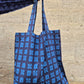 Giant Tote Bag in 'Blue Chess Set' Canvas