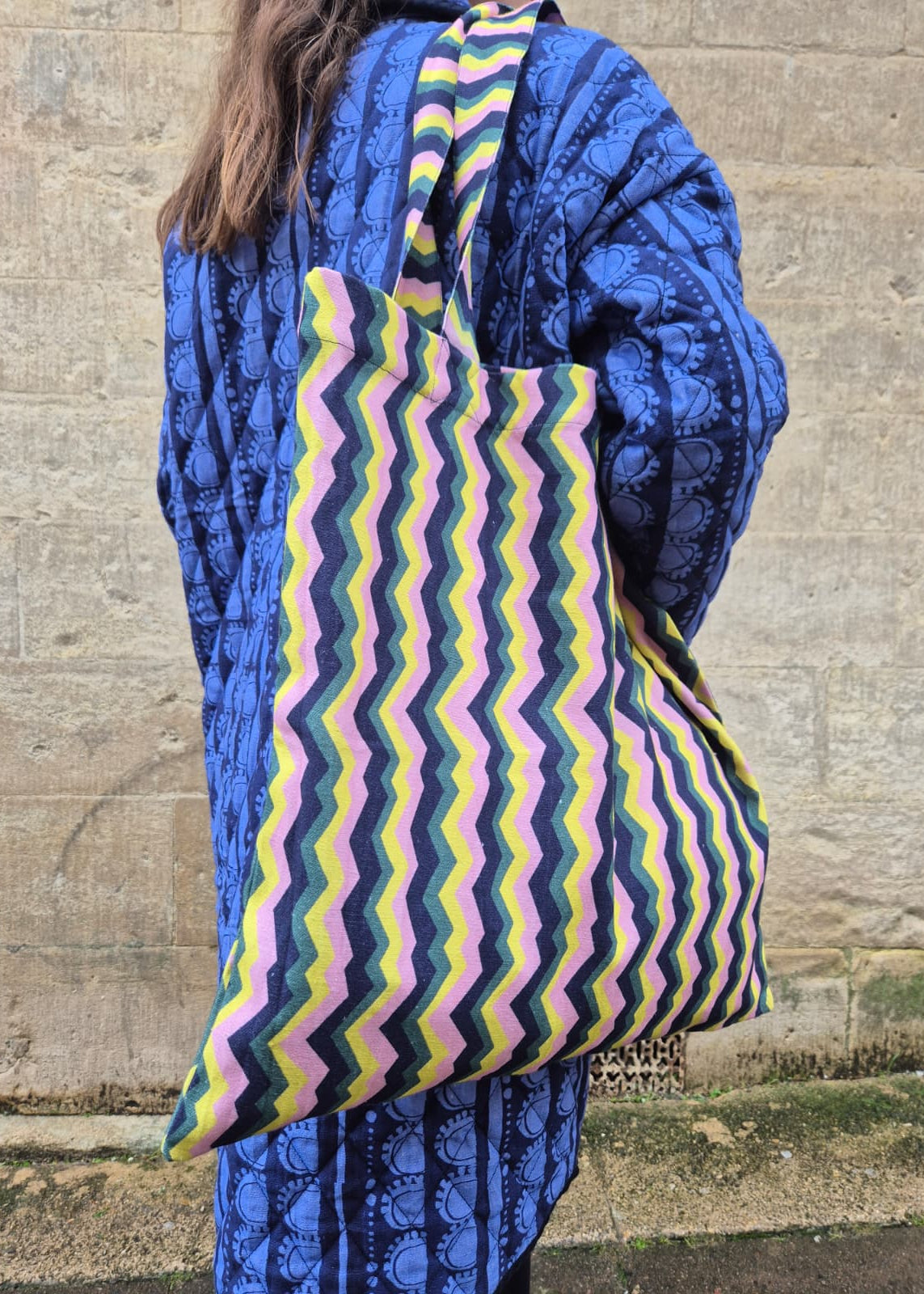 Giant Tote Bag in 'Distant Dream' Canvas
