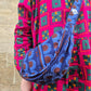 Cross Body Bag in Burgundy Bead