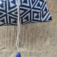 Draw String Bag 'Navy Honeycomb'