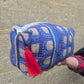Quilted Make-up Bag  'Red Bead'