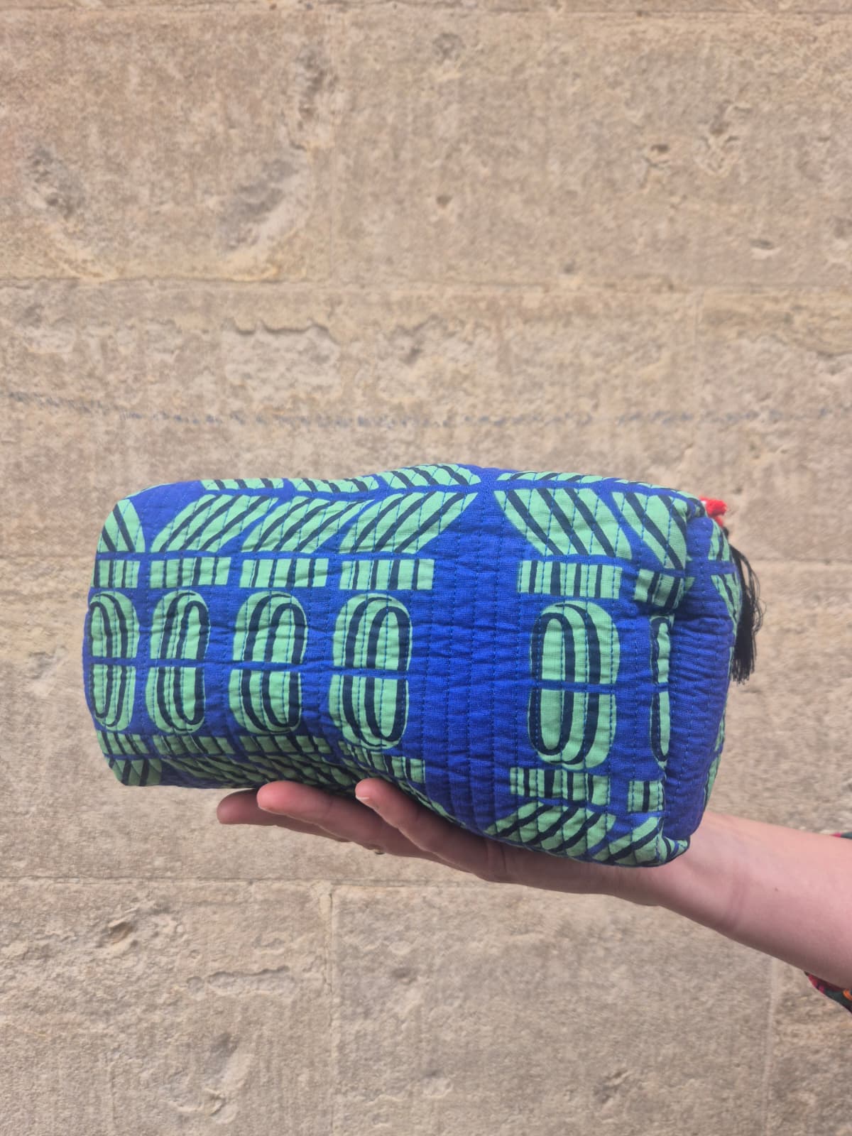 Quilted Make-up Bag  'Flamingo Splits'