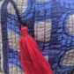 Quilted Make-up Bag  'Red Bead'