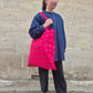 Giant Tote Bag in 'Hot Pink Bric a Brac' Light Canvas
