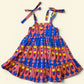 Kid's Cotton Butterfly Dress in 'Waterfall'