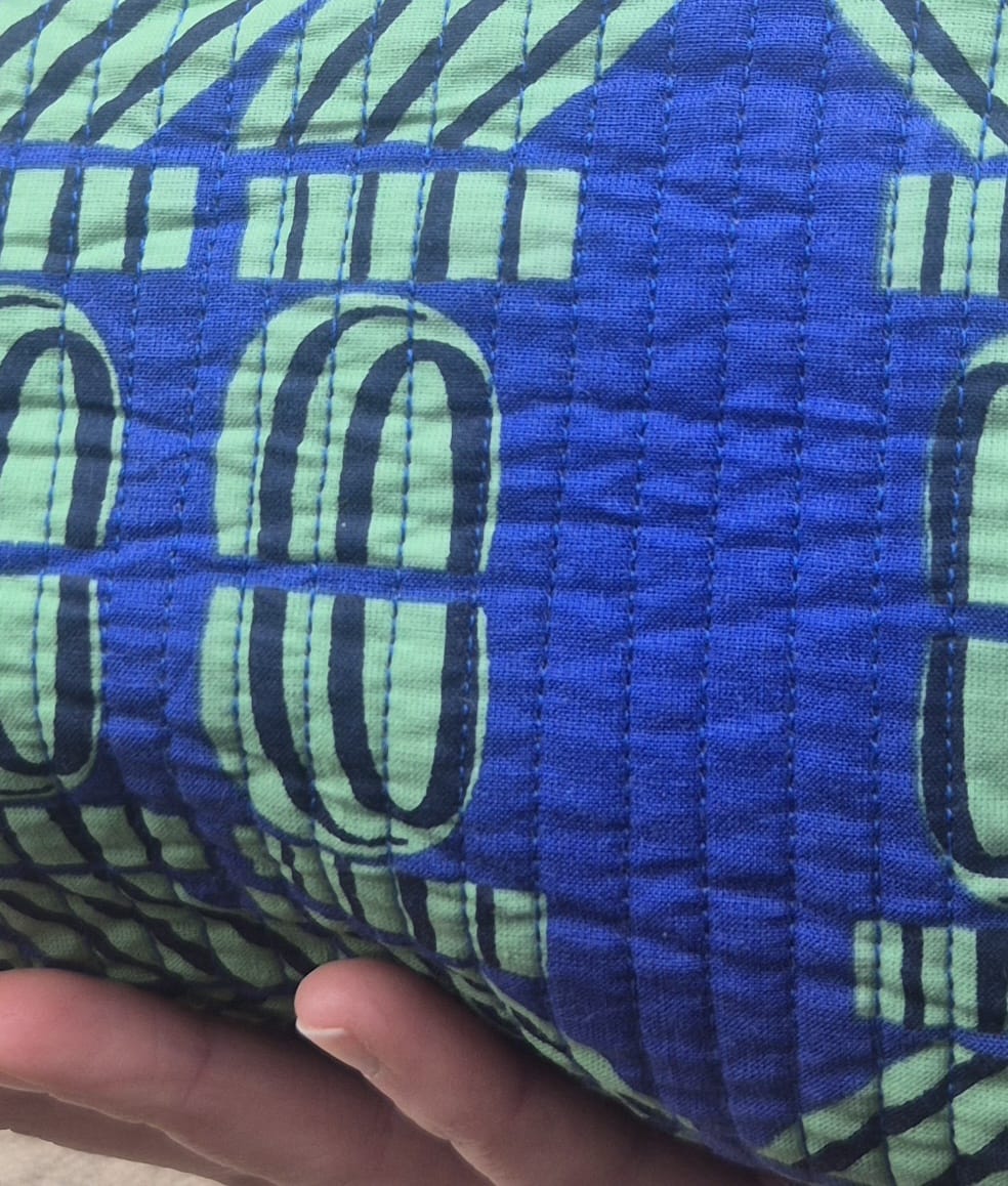 Quilted Make-up Bag  'Flamingo Splits'