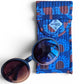 Quilted Glasses Case - Burgundy Bead