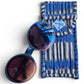 Quilted Glasses Case - Black Tulip