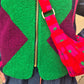 Cross Body Bag in Hot pink bric a brac