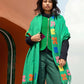 Wool Shawl in 'Green Bric a Brac'