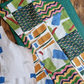 Dressmaking Fabric: Trees & Peas on Navy