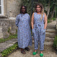 Andy Dungarees in 'Swirly Pants on Blue'