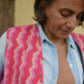 Quilted Waistcoat in 'Pink Spark' & 'Pink Forest'