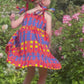 Kid's Cotton Butterfly Dress in 'Waterfall'