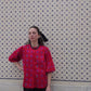 Bloom Blouse in 'Hot Pink Bric a Brac'