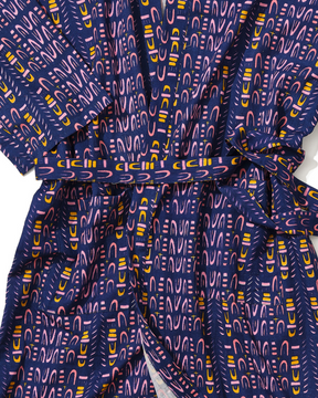 Cotton Robe in 'Navy Skydive'