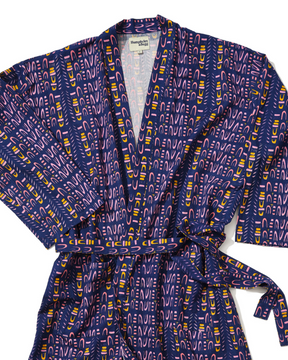 Cotton Robe in 'Navy Skydive'