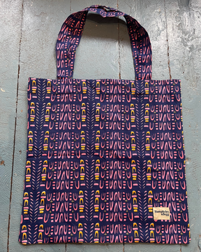 Giant Tote Bag in 'Navy Skydive'