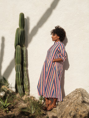Beachy gown in Beach Stripe