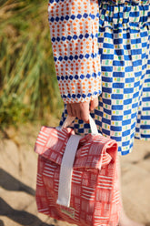 Kids Lunch bag in Rose Hash print Bric Collab-Humphries and Begg
