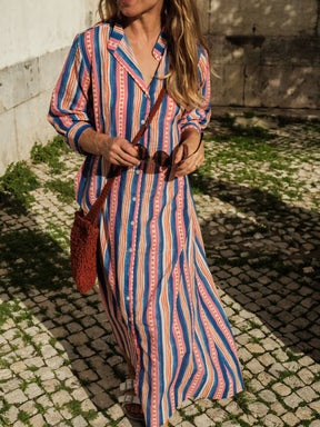 Beachy Gown in 'Beach Stripe'