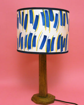 Hand painted lamp in Top and Tail by Claire Cartwright Studio-Humphries and Begg