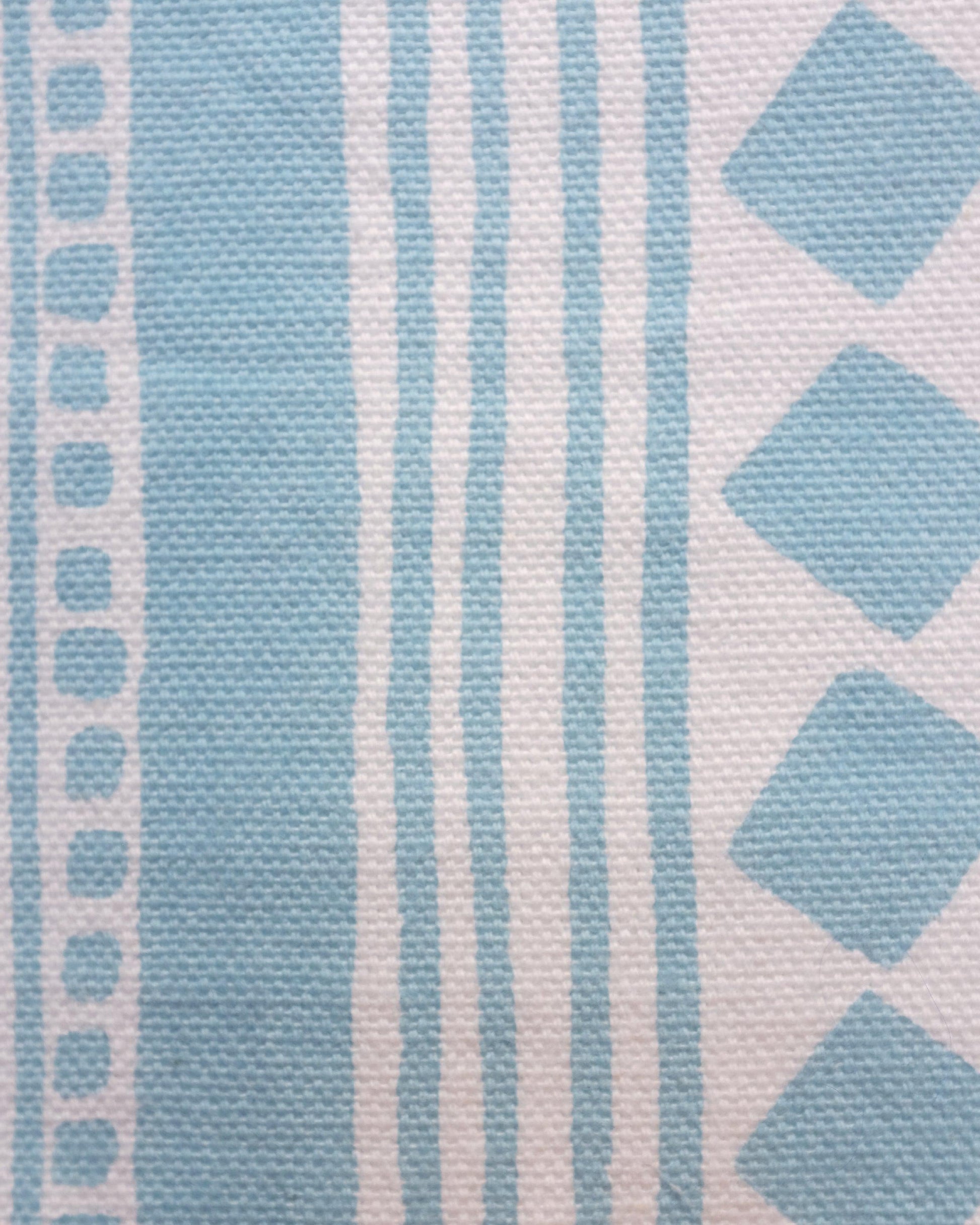 Fabric - Cotton - Cabaret Stripe - Aquamarine £25 p/m-Humphries and Begg