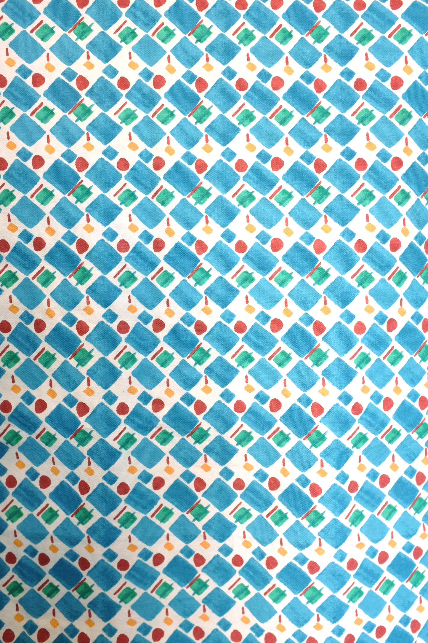 Rectangular checkers and deckers and rose hash cotton cushion 40 x 60cm-Humphries and Begg