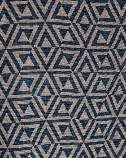 Fabric - Linen - Honeycomb in Teal £32 p/m-Humphries and Begg