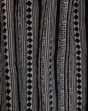 Fabric - Linen - Cabaret Stripe in Black £32 p/m-Humphries and Begg
