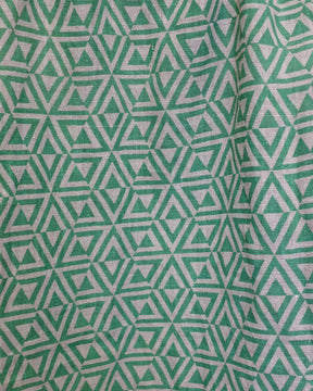 Fabric - Linen - Honeycomb in Emerald £32 p/m-Humphries and Begg